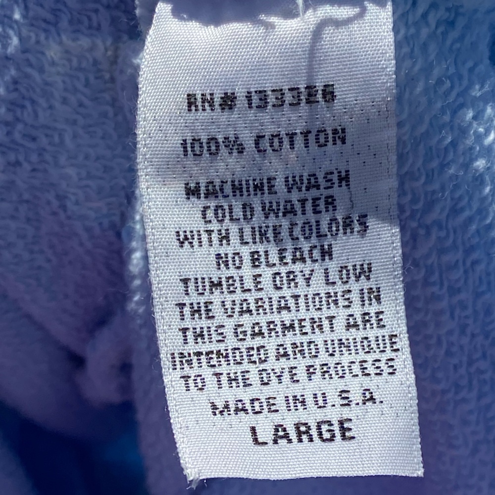 Free People Retro Brand Sweatshirt Brooklyn Graphic Light Blue large EUC - Picture 11 of 11